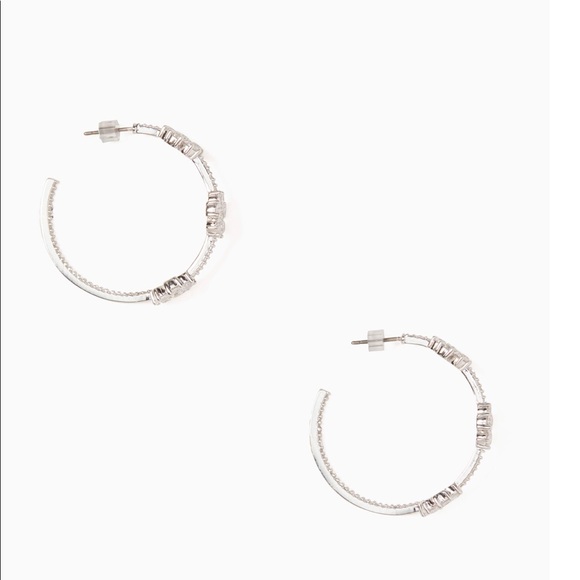 🚫SOLD♠️Kate Spade® Gleaming Gardenia Flower Hoops - Picture 3 of 3